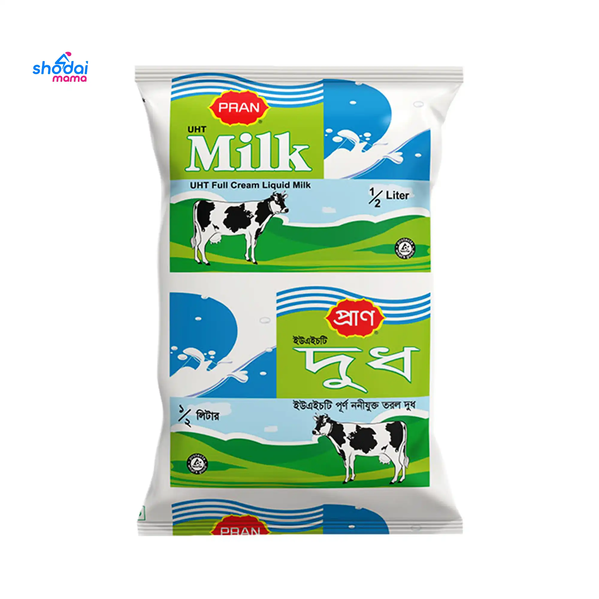 Pran Full Cream UHT Liquid Milk 500ml